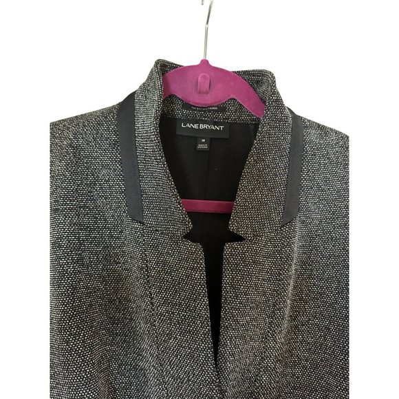Lane Bryant Womens Jacket Grey Tweed Size 18 - Picture 2 of 3
